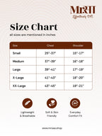 linen short kurta size chart by Mr.Saa (Mr.सा)